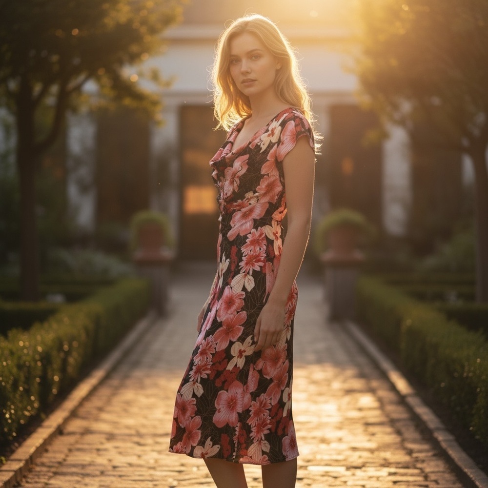 Vintage Rampage Babydoll Dress sz S Y2K Dainty Deep V-Neck Flutter Sleeves Fairy